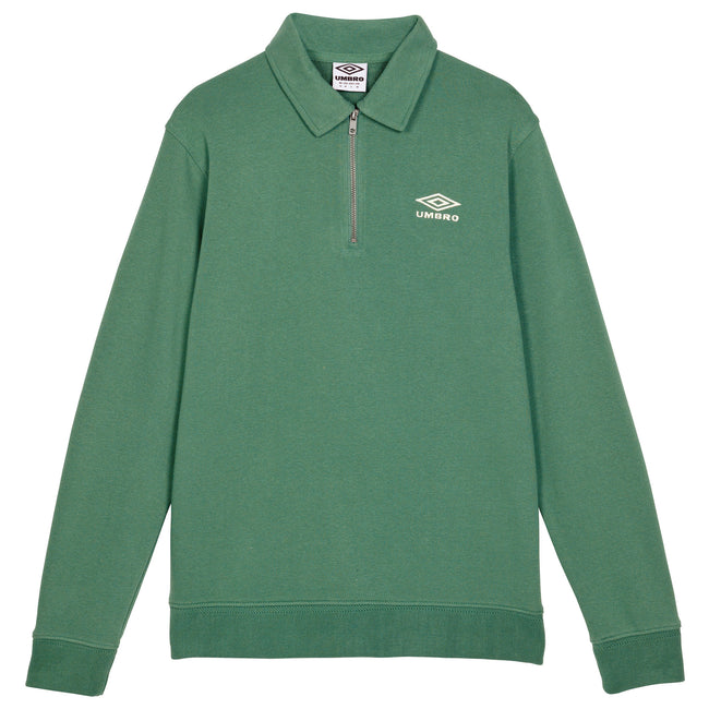 Fir-Ecru - Front - Umbro Mens Polo Sweatshirt