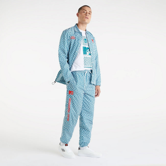 Shaded Spruce-Brilliant White - Pack Shot - Umbro Mens MTV Sweatpants