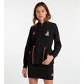 Black-Pink Lift-White - Lifestyle - Umbro Womens-Ladies Resort Utility Zip-off Sleeves Jacket