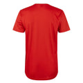 Vermillion-White - Back - Umbro Mens Nazca Short-Sleeved Jersey