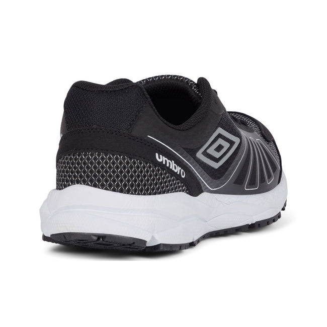 Black-Metallic White - Back - Umbro Mens Pro Runner Sneakers