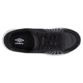 Black-Metallic White - Side - Umbro Mens Pro Runner Sneakers
