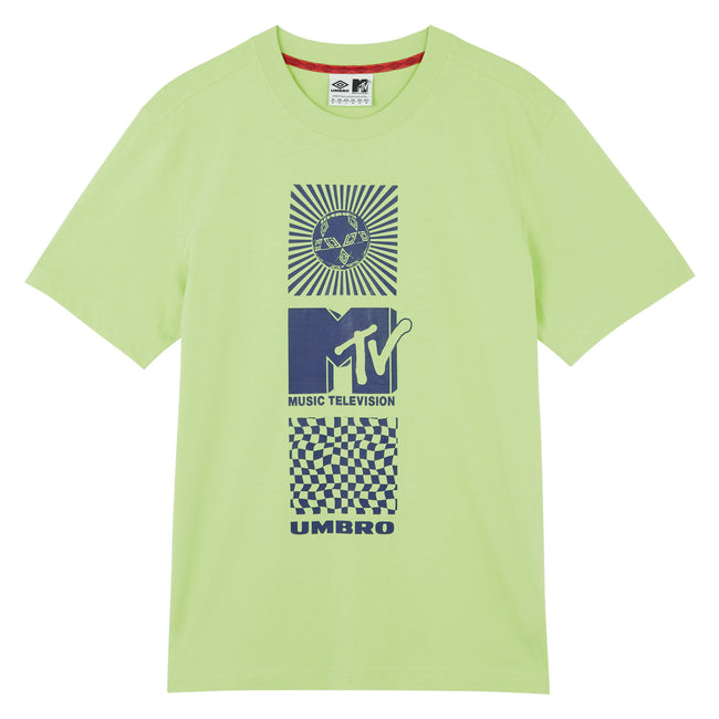 Jade Lime - Front - Umbro Mens MTV T-Shirt