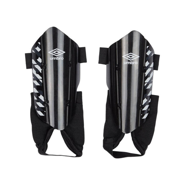 Black-Carbon-White - Front - Umbro Childrens-Kids Neo Classico 2 Shin Guards