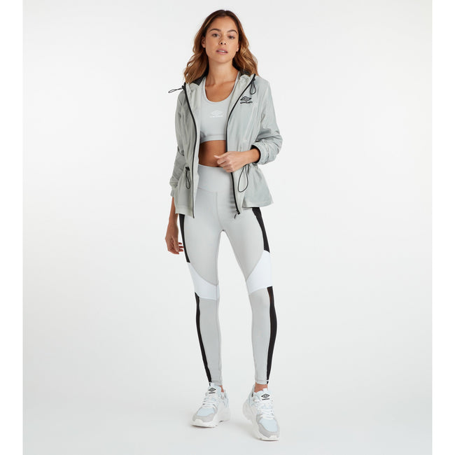 Mist-Black - Pack Shot - Umbro Womens-Ladies Tech ZT Reflective Jacket