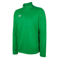 Emerald-Verdant Green - Front - Umbro Childrens-Kids Half Zip Pullover