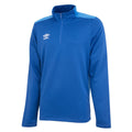 Royal Blue-French Blue - Front - Umbro Childrens-Kids Half Zip Pullover