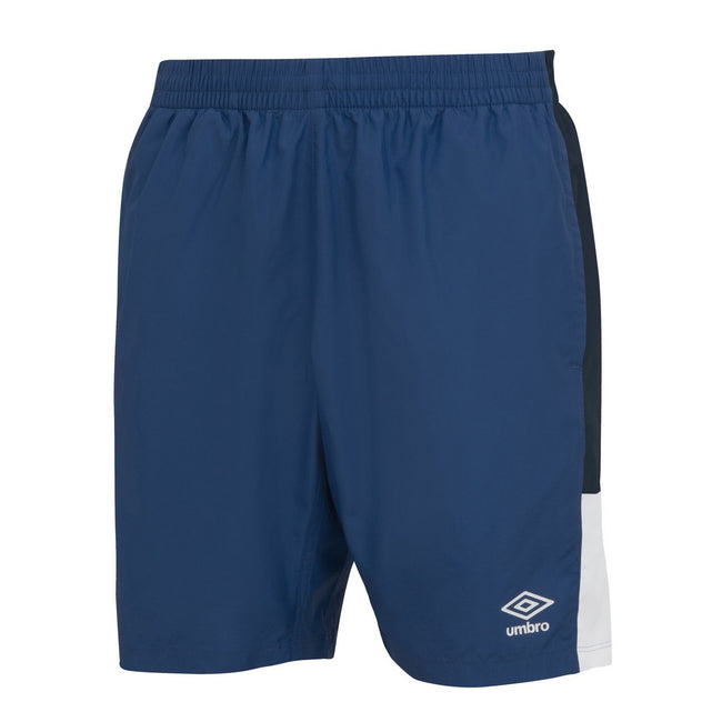 Navy-Dark Navy-White - Front - Umbro Mens Training Rugby Shorts
