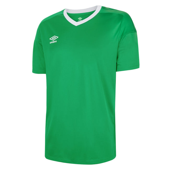 Emerald-White - Front - Umbro Mens Legacy Jersey