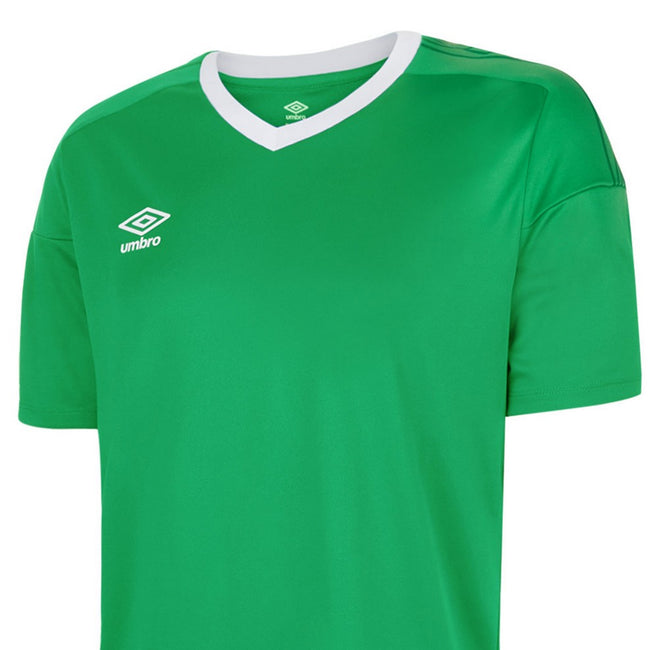 Emerald-White - Side - Umbro Mens Legacy Jersey