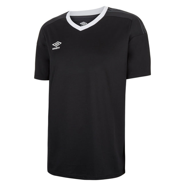Black-White - Front - Umbro Mens Legacy Jersey