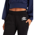 Black - Side - Umbro Womens-Ladies Classico Sweatpants