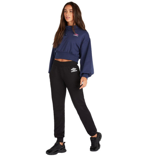 Black - Pack Shot - Umbro Womens-Ladies Classico Sweatpants