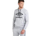 Black-Gray Marl - Lifestyle - Umbro Mens Big Logo Hoodie