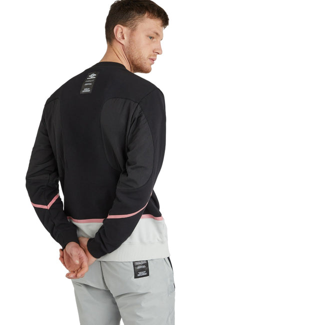 Black-Mist - Back - Umbro Mens Elite Tech Sweatshirt