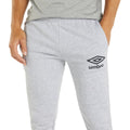 Black-Gray Marl - Side - Umbro Mens Active Style Skinny Sweatpants