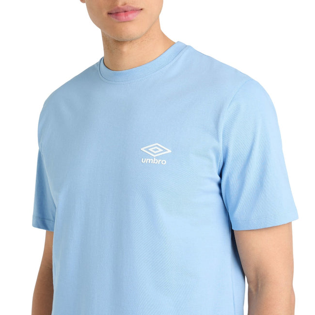 Allure-White - Side - Umbro Mens Core Small Logo T-Shirt