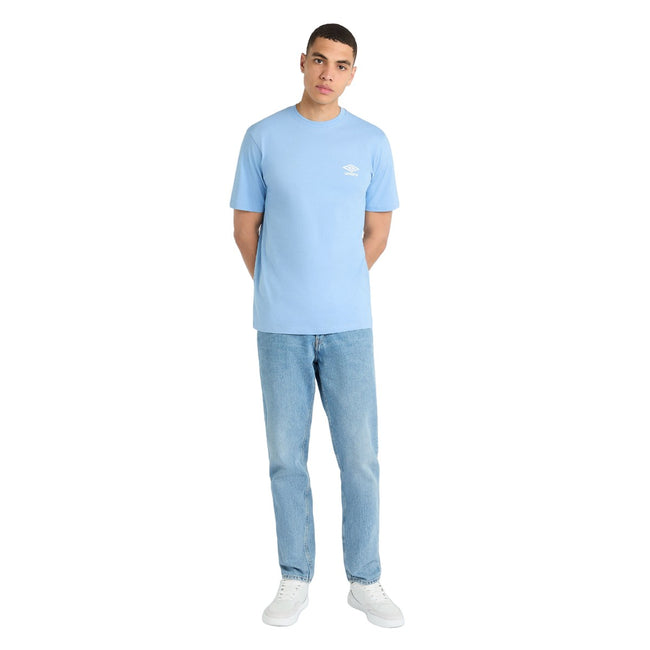 Allure-White - Pack Shot - Umbro Mens Core Small Logo T-Shirt