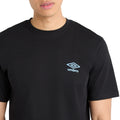 Black-Allure - Side - Umbro Mens Core Small Logo T-Shirt