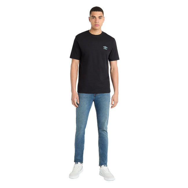 Black-Allure - Pack Shot - Umbro Mens Core Small Logo T-Shirt