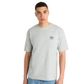 Collegiate Blue-Gray Marl - Lifestyle - Umbro Mens Core Small Logo T-Shirt