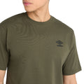 Forest Night-Black - Side - Umbro Mens Core Small Logo T-Shirt