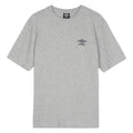 Collegiate Blue-Gray Marl - Front - Umbro Mens Core Small Logo T-Shirt