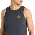 Collegiate Blue-Blazing Orange - Side - Umbro Mens Core Tank Top