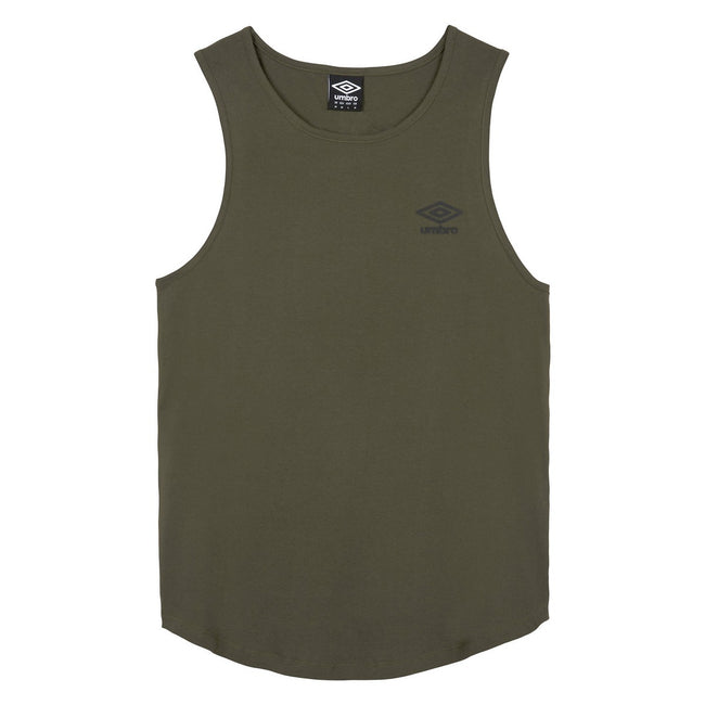 Forest Night-Black - Front - Umbro Mens Core Tank Top