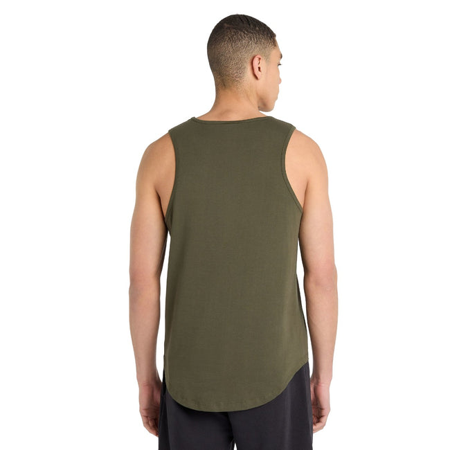 Forest Night-Black - Back - Umbro Mens Core Tank Top