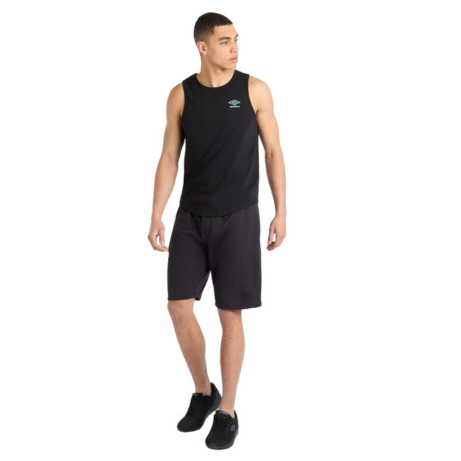 Black-Allure - Pack Shot - Umbro Mens Core Tank Top