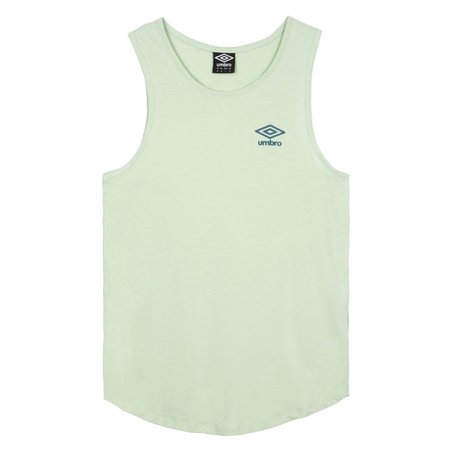 Subtle Green-Lyons Blue - Front - Umbro Mens Core Tank Top