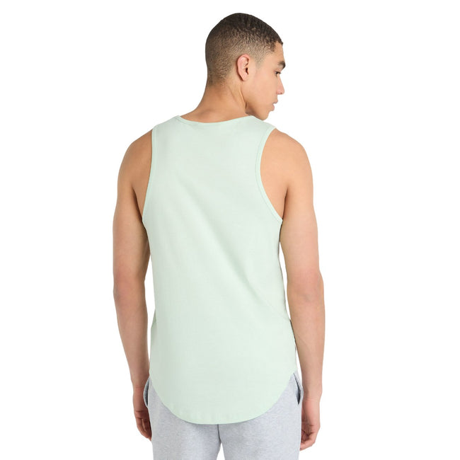 Subtle Green-Lyons Blue - Back - Umbro Mens Core Tank Top