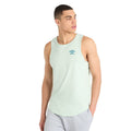 Subtle Green-Lyons Blue - Lifestyle - Umbro Mens Core Tank Top