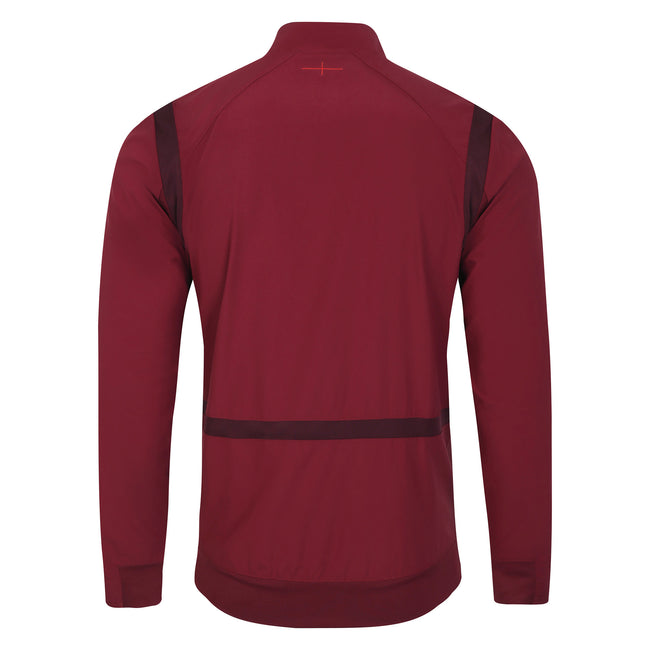 Tibetan Red-Zinfandel - Back - Umbro Mens 23-24 Presentation England Rugby Jacket