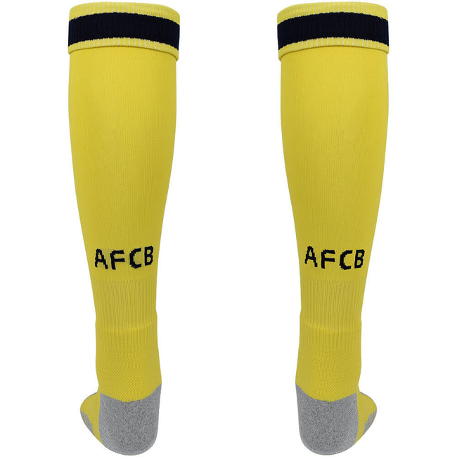 Yellow-Gray-Black - Back - Umbro Mens 23-24 AFC Bournemouth Third Socks