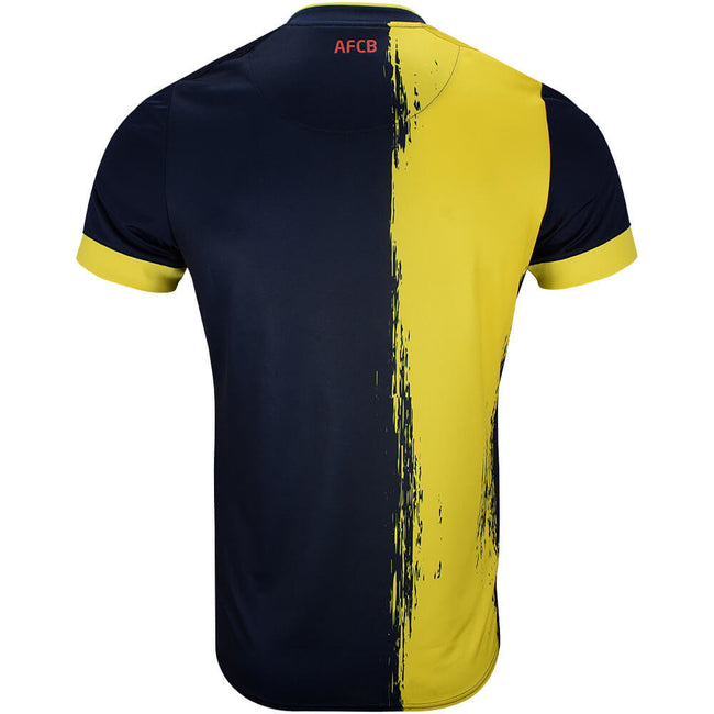 Yellow-Navy Blue-White - Back - Umbro Mens 23-24 AFC Bournemouth Third Jersey