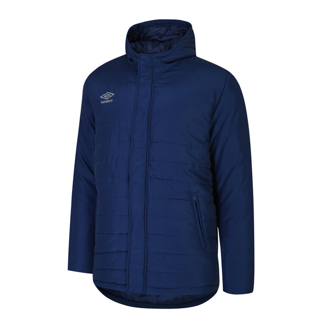 Navy - Front - Umbro Mens Bench Padded Jacket