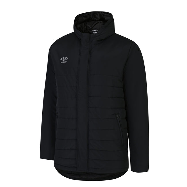 Black - Front - Umbro Mens Bench Padded Jacket