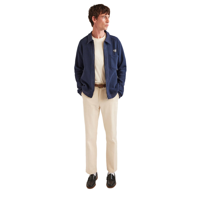 Navy - Side - Umbro Mens Percival Tonal Tape Track Jacket