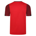 Vermillion-Biking Red-Black - Back - Umbro Childrens-Kids Total Training Jersey