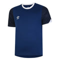 Navy-Dark Navy-White - Front - Umbro Mens Total Training Jersey