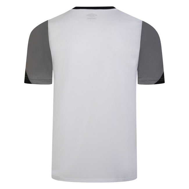White-Titanium-Black - Back - Umbro Mens Total Training Jersey