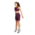 Potent Purple-Mauve Shadow - Pack Shot - Umbro Womens-Ladies Pro Training Cycling Shorts