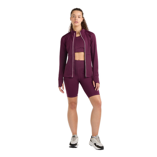 Potent Purple-Mauve Shadow - Pack Shot - Umbro Womens-Ladies Pro Training Jacket