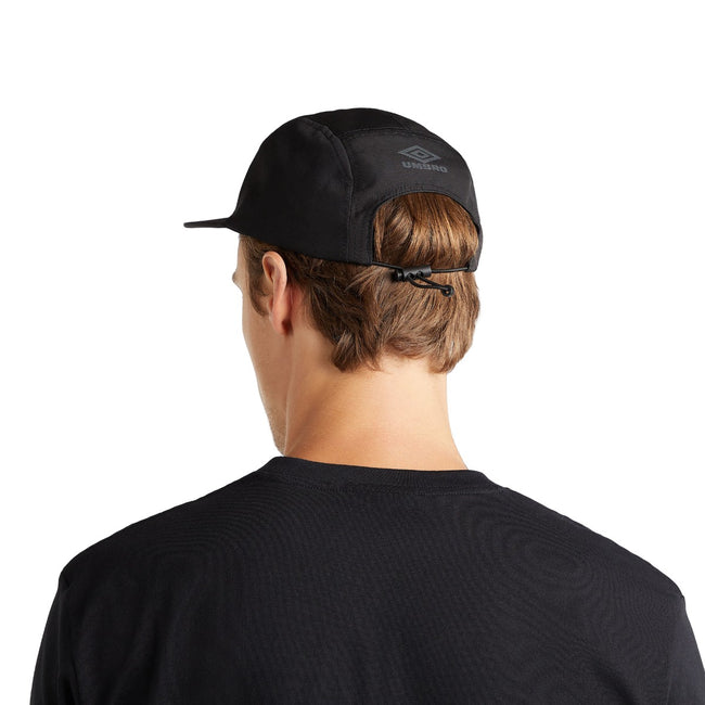 Black-Woodland Grey - Back - Umbro Mens City Silo Baseball Cap
