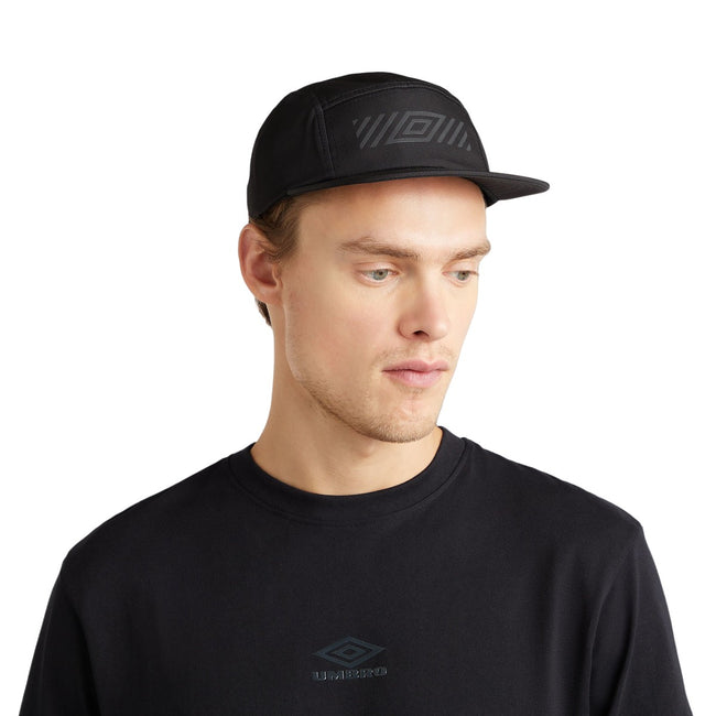 Black-Woodland Grey - Front - Umbro Mens City Silo Baseball Cap