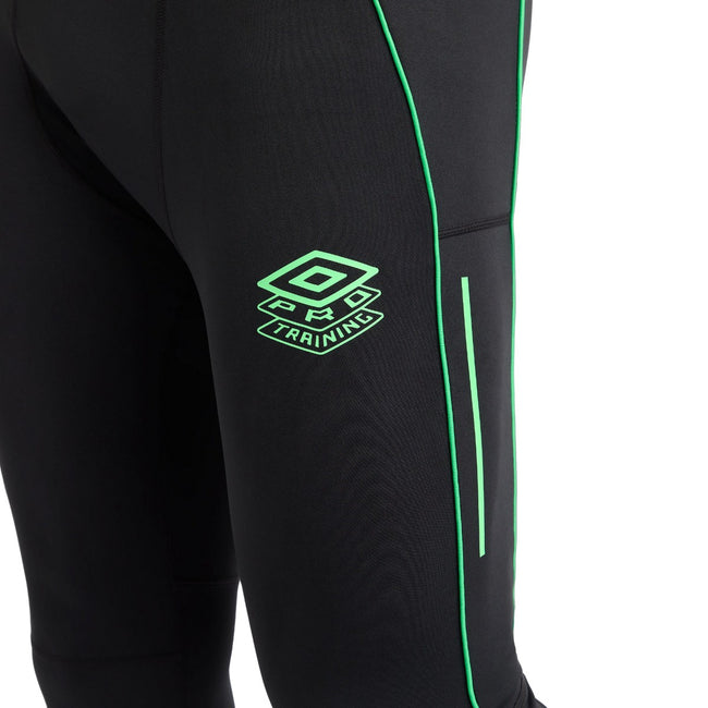 Black-Andean Toucan - Side - Umbro Mens Pro Elite Training Running Tights