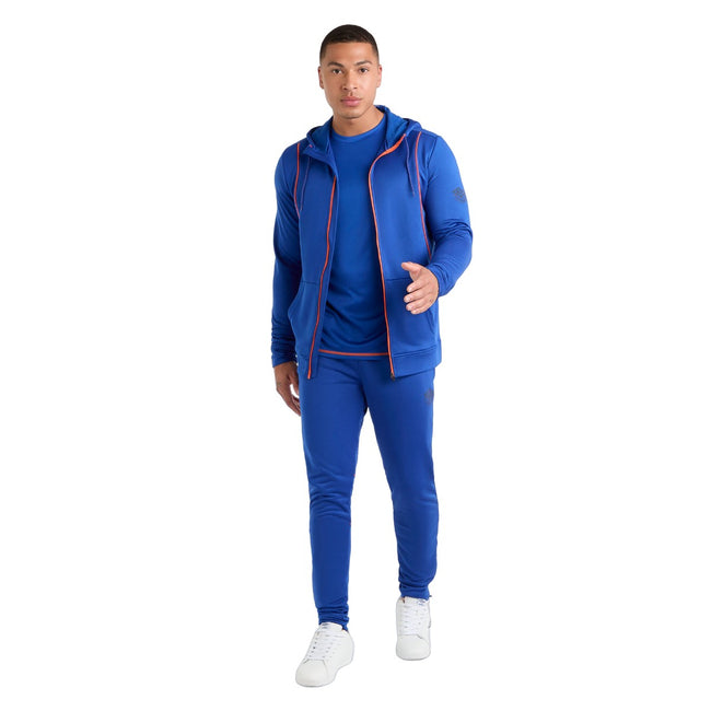 Deep Surf-Vermillion Orange - Pack Shot - Umbro Mens Pro Training Full Zip Hoodie