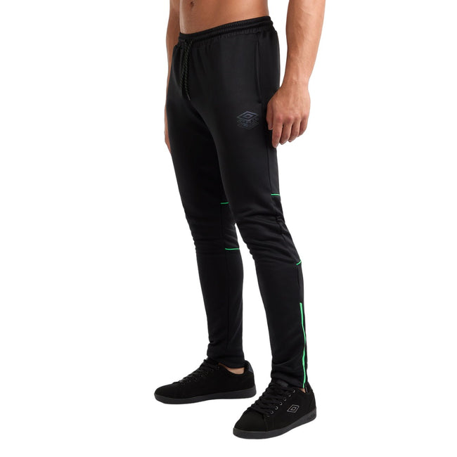 Black-Andean Toucan - Front - Umbro Mens Pro Polyester Training Sweatpants